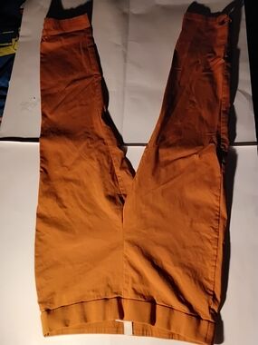Women's Rust Orange High-Rise Pants